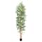 10ft. Green Artificial Bamboo Tree with Real Bamboo Trunks